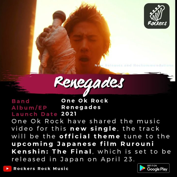 One Ok Rock - Renegades | New Release