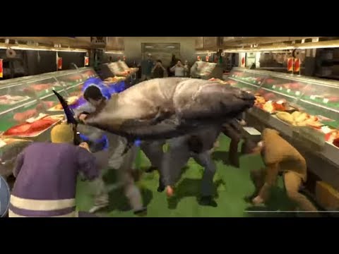 龍が如く３_ゲームプレイ２１　ヤクザと学ぶマグロソードの使い方