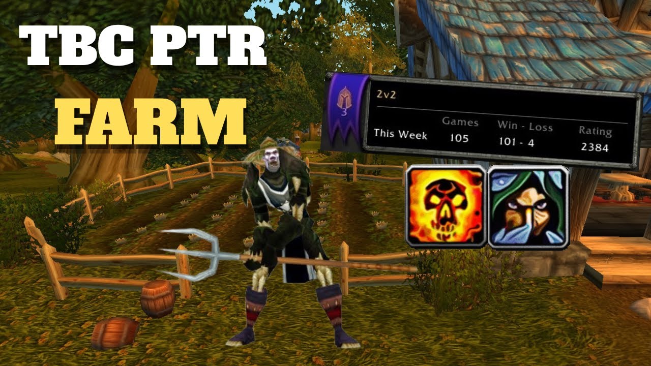 R1 Shadow Priest Rogue 2v2 farming rating on TBC PTR