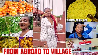 Travelling To The Village After 10yrs, Cooking Nigeria Fried Rice For My Family/Market Vlog