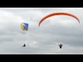 Paragliders on Winter Hill