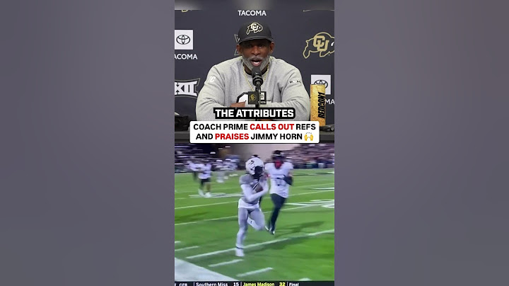 Coach Prime CALLS OUT Refs & PRAISES Jimmy Horn 🙌
