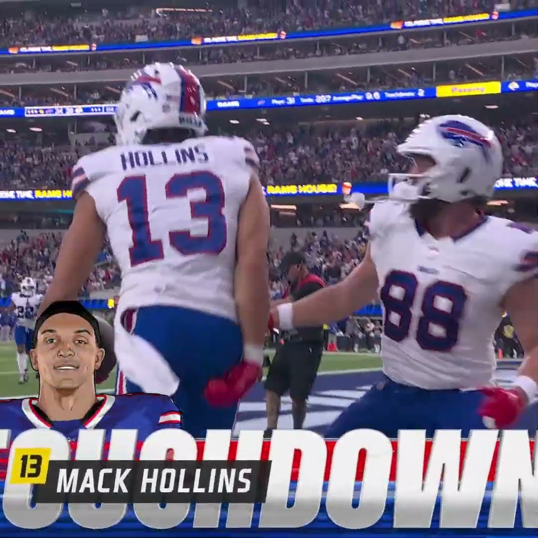 Mack Hollins catches for a 21-yard Touchdown vs. Los Angeles Rams