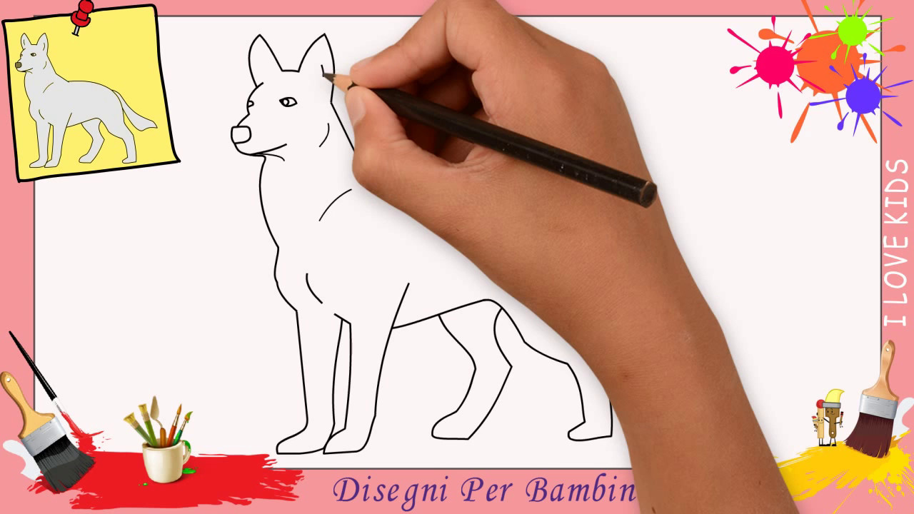 Disegni Di Lupo Come Disegnare Un Lupo Facile Passo Per Passo Per Bambini Youtube