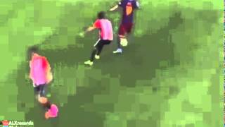Lionel messi toying with bilbao defenders