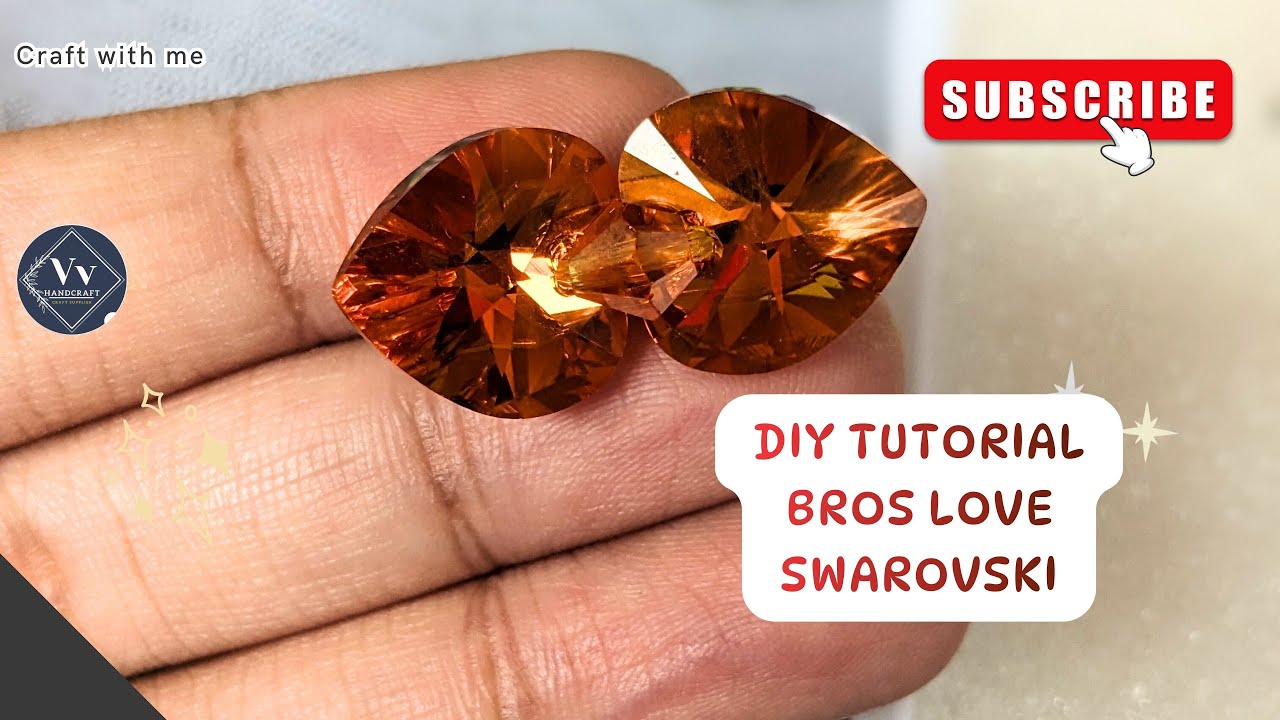 WAJIB DICOBA! DIY TUTORIAL BROS LOVE SWAROVSKI VIRAL SIMPLE COCOK BUAT LEBARAN #diy #video #tutorial