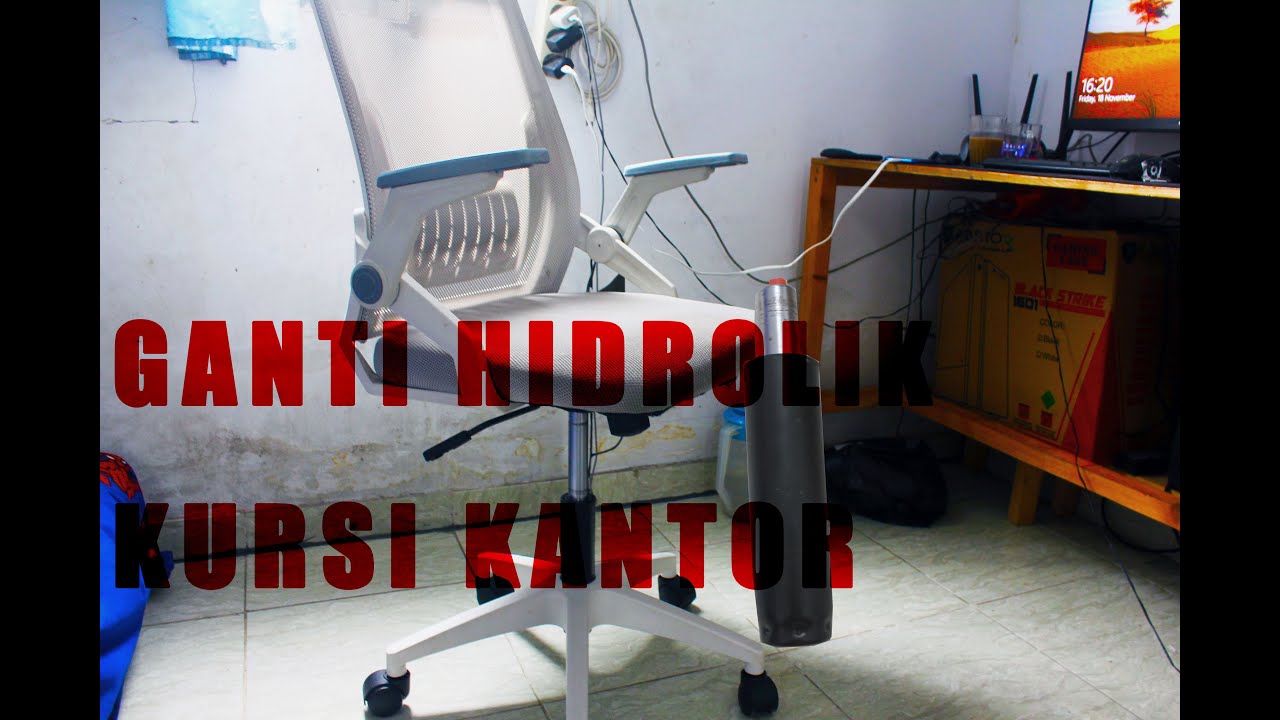 Mengganti Gaslift Hidrolik Kursi Kantor Yang Rusak 