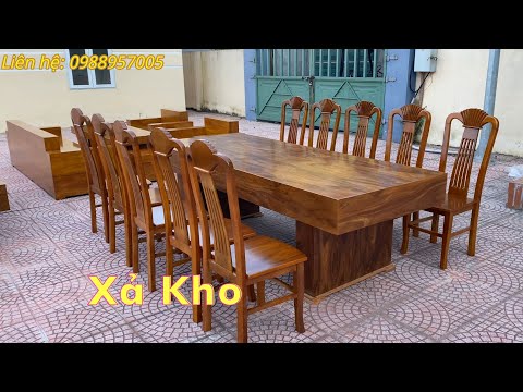 Video Xả Kho | COMBO bàn ghế Sofa, Bàn ăn 10 ghế và chiếu... - youtube