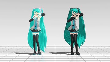 【MMD】 Animasa Miku edit and original comparison