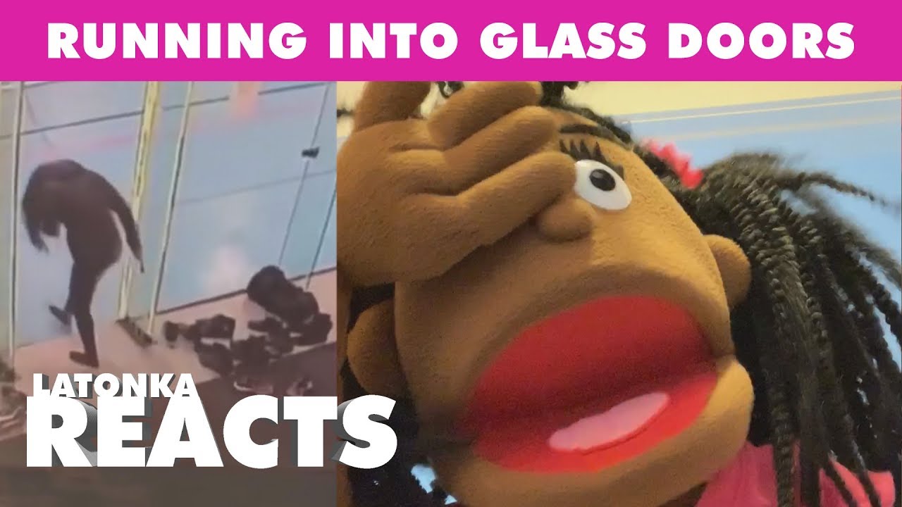 Girls Walks Into Glass Door - LaTonka Reacts