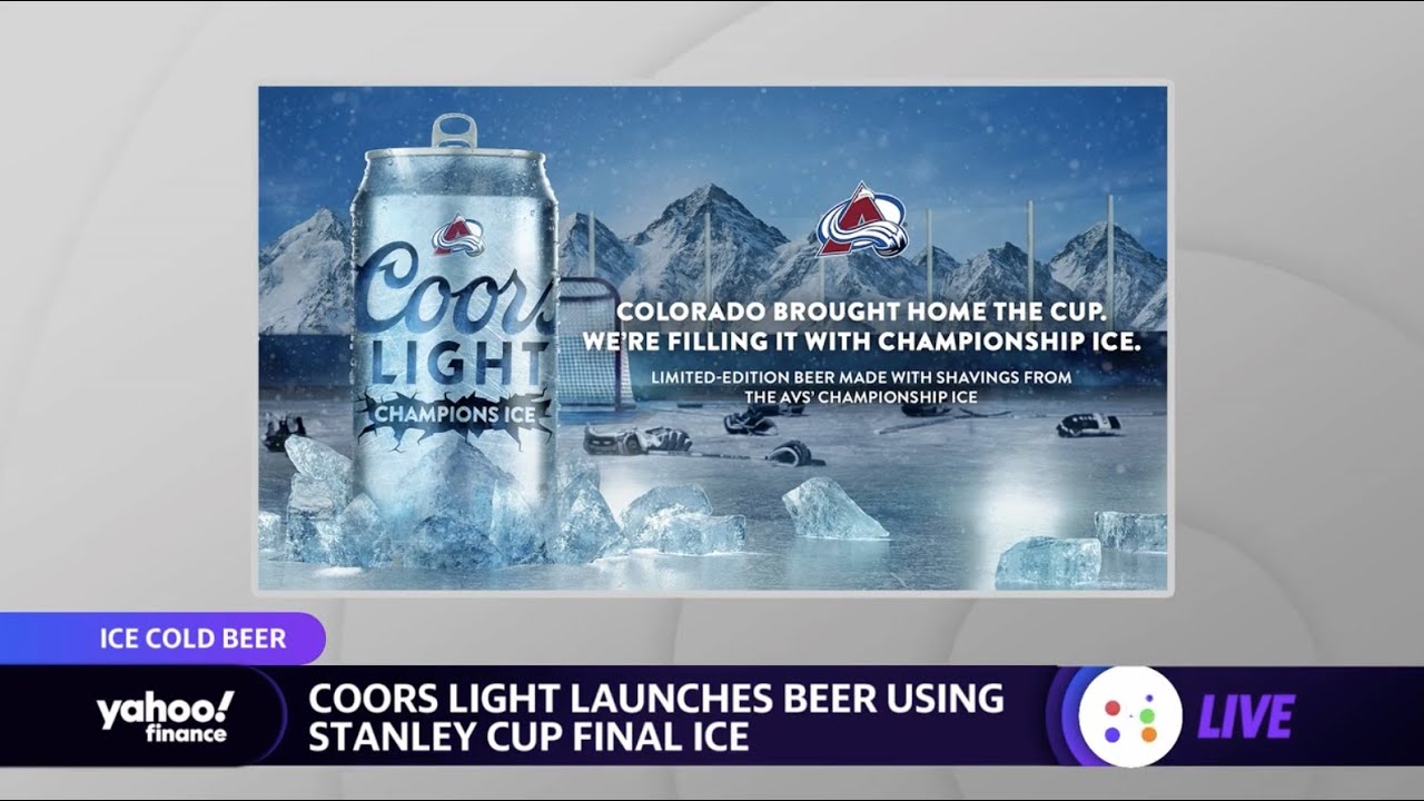 Coors Light launches beer using ice from the Stanley Cup finals 