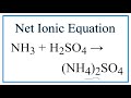 Ammonia and Ionic Reactions