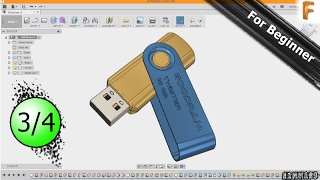 Modeling a USB Drive | Fusion360 | EP03 😍😍