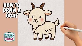 How to Draw a Goat Step by Step Easy Drawing Tutorial