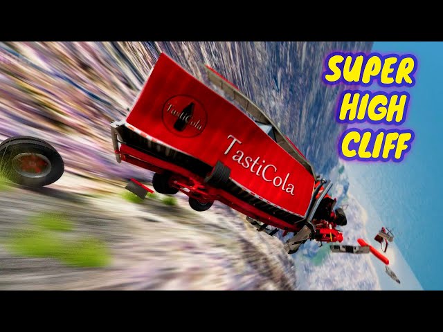 Epic Vehicles Fall Down The Mountain #6 (with Super High Cliff) - BeamNG Drive | KentaEx