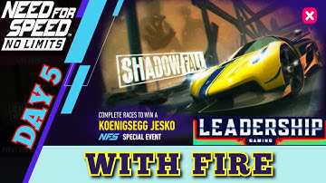 Need For Speed NoLimits | Koenigsegg Jesko | Day 5 - With Fire | Leadership Gaming