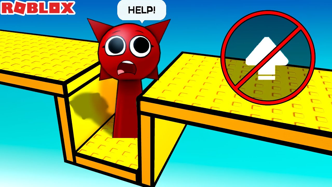 NEW! Sprunki Mroona Plays Obby But You Can't Jump ROBLOX