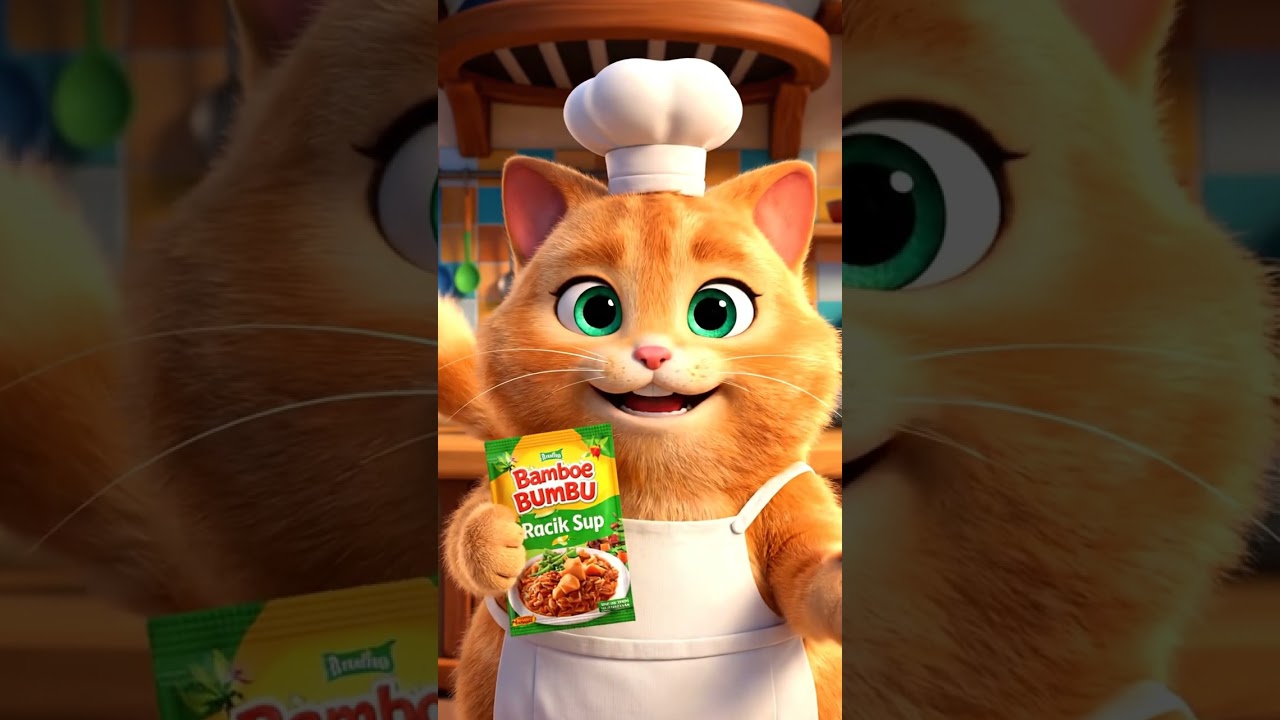Kucing Gembul Jadi Chef! Masak Sup Cepat Pake Bumbu Bamboe