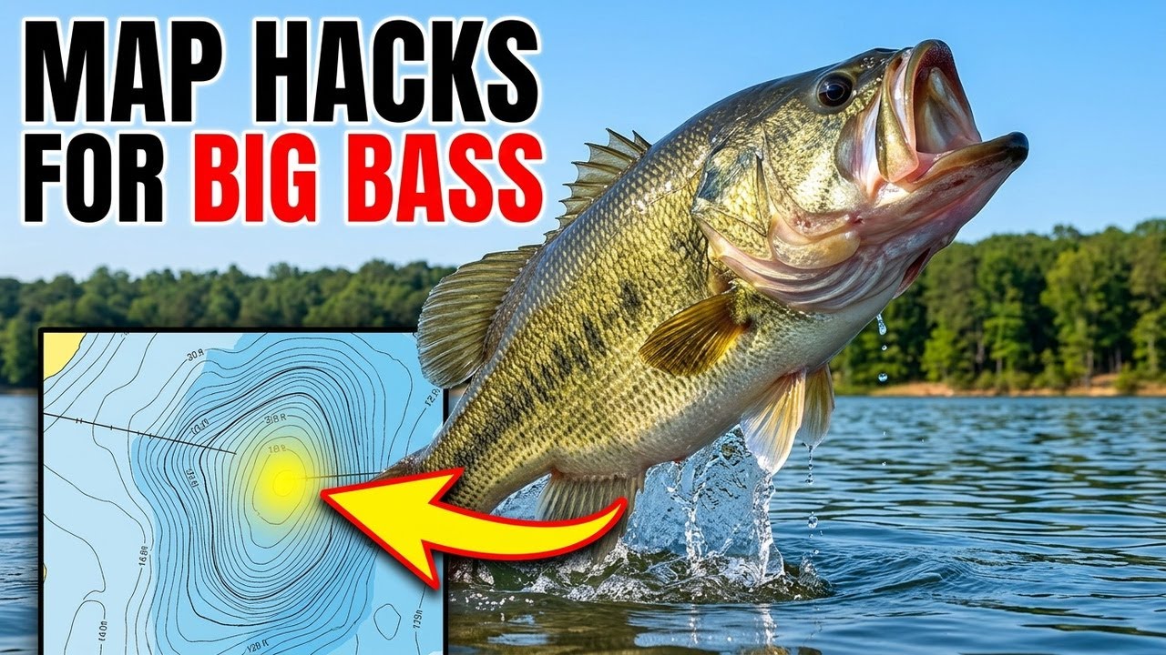 Lake Hartwell Georgia Offshore Humps Revealed Using Contour Maps for Big Bass