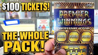 I RISKED $1,500 on the NEW $100 LOTTERY TICKET!! FULL PACK