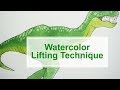 Watercolor Lifting Technique - how to create texture and highlights