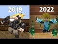 GLITCH in 2019 vs 2022 (BedWars) (Blockman Go Evolution)