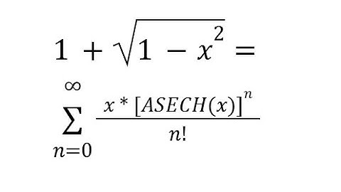 Inverse Hyperbolic Secant Cosine Taylor Maclaurin SERIESSUM LINEST POLYNOMIAL REGRESSION