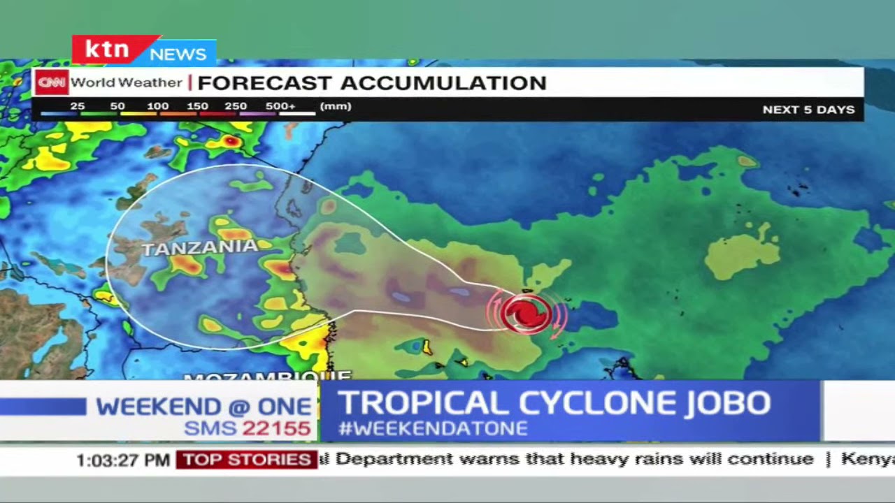 Kenya on high alert as tropical cyclone Jobo hits Tanzania's coastline city