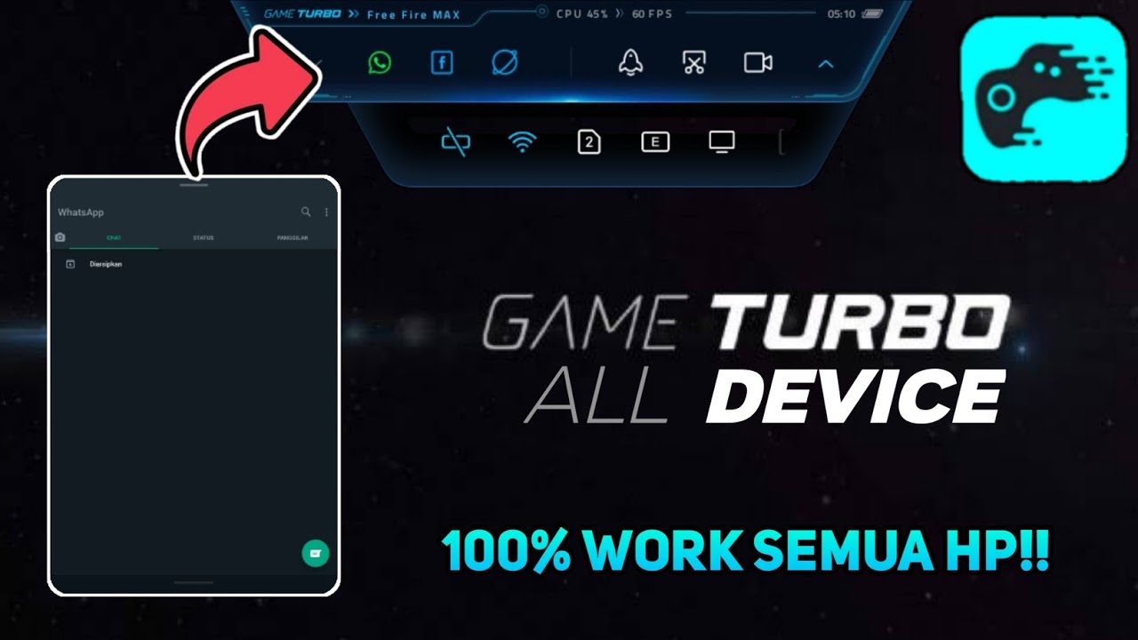 KALIAN WAJIB COBAIN‼️GAME TURBO POP UP WA ALL DEVICE - GAME TURBO UNTUK SEMUA HP ANDROID!! 100% WORK