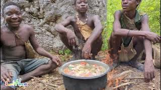 Cooking Lunch With Hadzabe Tribe In The Forest