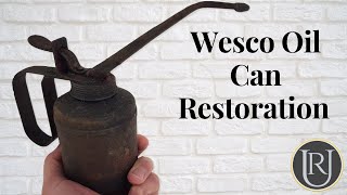 Pre 1960s Wesco Oil Can,  Perfect Restoration