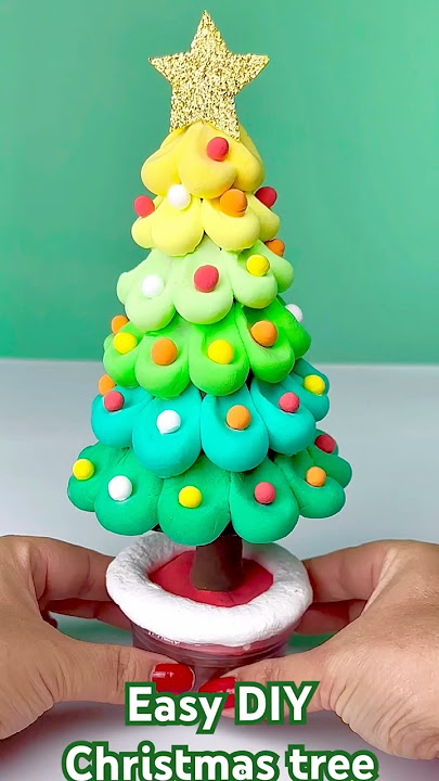 Download lagu DiY Christmas Tree Making With Clay🎄🤶 How To Make A Cute Christmas Tree  # shorts #diy #christmas
