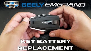 Geely Emgrand 2022-Present Key Battery Replacement