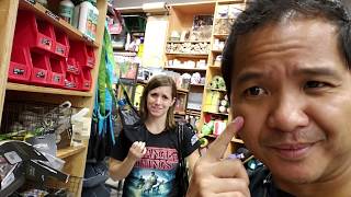 REI camping store: our first visit!