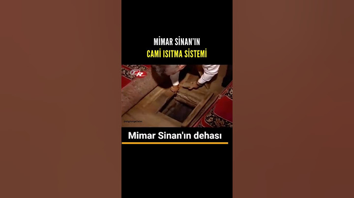 Yaklaşık 500 yıl önce, eserleriyle çağları aşan deha: Mimar Sinan | Cami Isıtma Sistemi