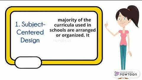 TYPES OF CURRICULUM DESIGN