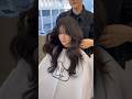 Simple Bangs Haircut Transformation ✂️ | Relaxing Moment#haircut#bangshaircut#satisfying#relaxing