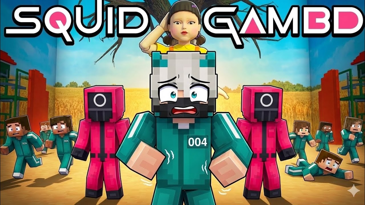 I Played squid game in Minecraft 🤯|আমি স্কুইড গেম খেললাম |Full story |