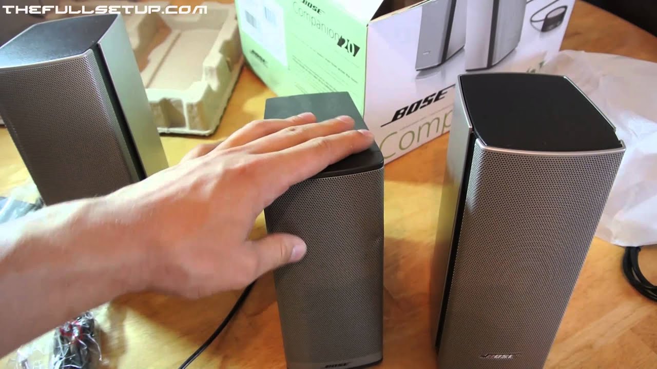 Skubbe Utrolig Alternativ Bose Companion 20 Unboxing - YouTube