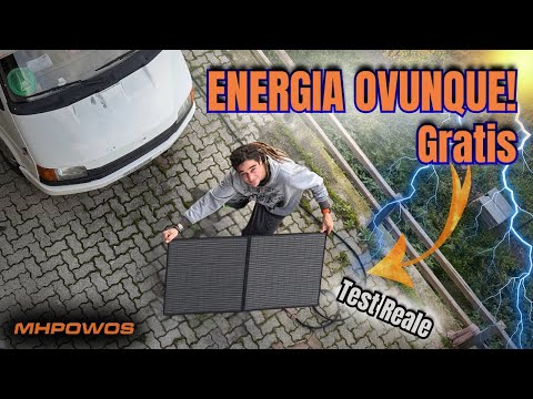 Ricarico il camper ovunque! Pannello solare pieghevole MHPOWOS 110W – Test completo ⚡️