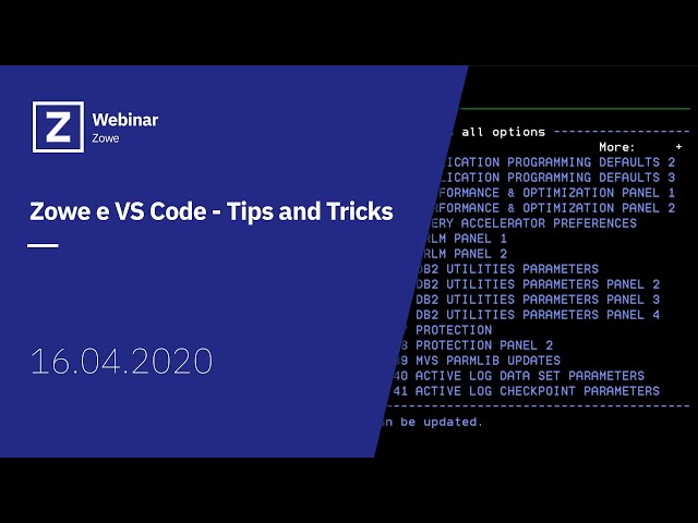 Zowe e VS Code - Tips and Tricks