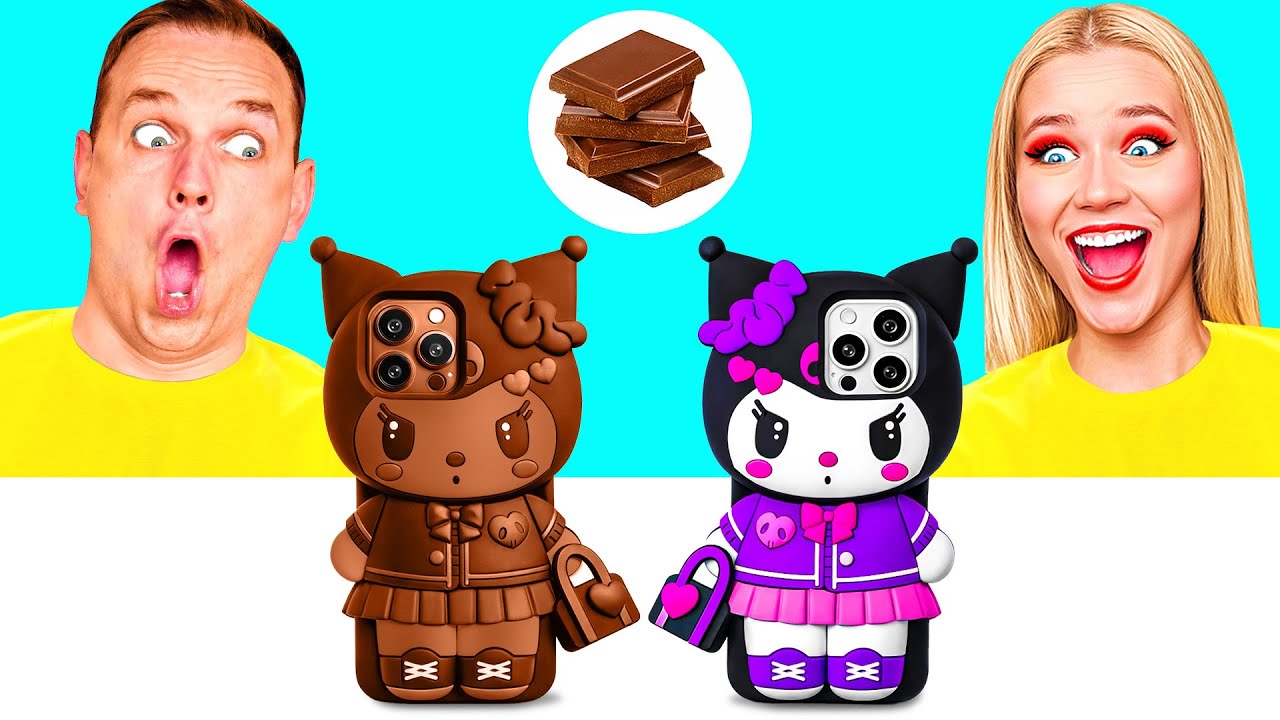 Челлендж. Шоколадная Еда vs Настоящая еда | Кто Победит в Битве на Кухне от Crazy DO