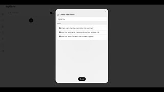 How do you create and edit actions in ABB free@home®