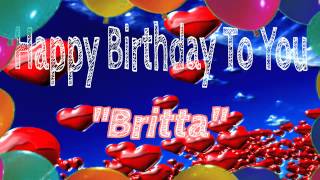 Geburtstagslied &quot;Britta&quot; - Happy Birthday to you - Geburtstagssong,Geburtstagslieder, lustig