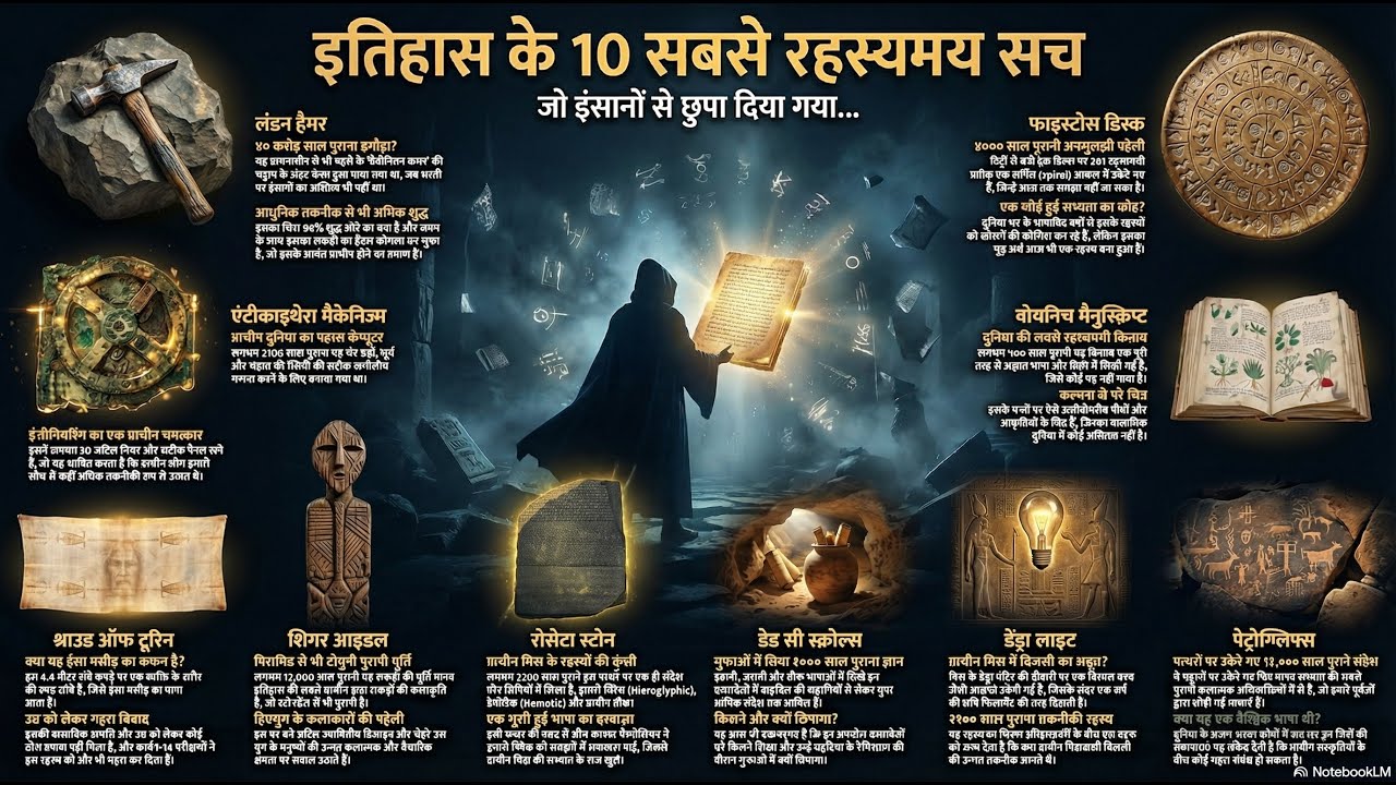“इतिहास के सबसे रहस्यमय सच ||क्या इतिहास वही है जो हमें पढ़ाया गया है? ||इतिहास की अनसुलझी पहेलियाँ