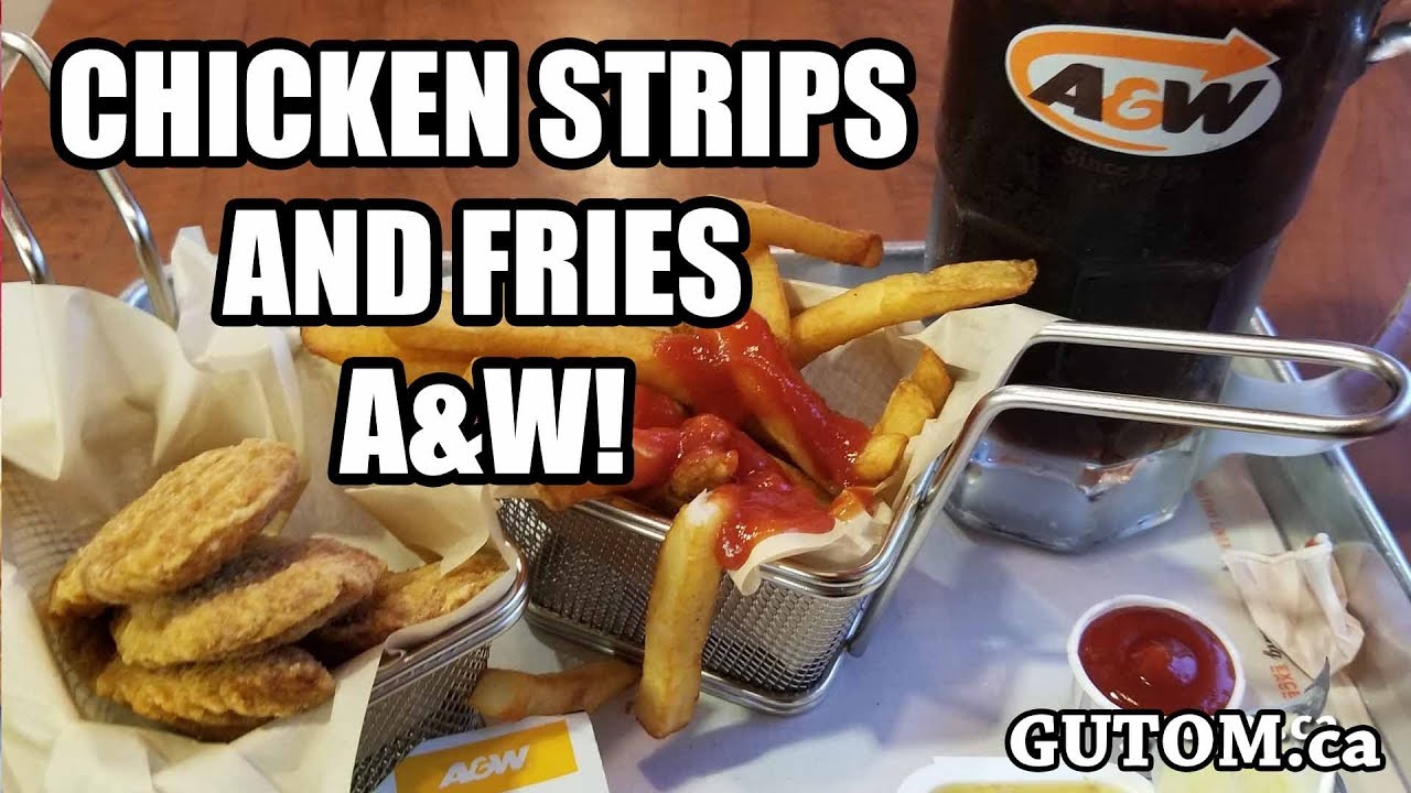 FAST FOOD VANCOUVER A & W Chicken Strips and Fries gutom.ca YouTube