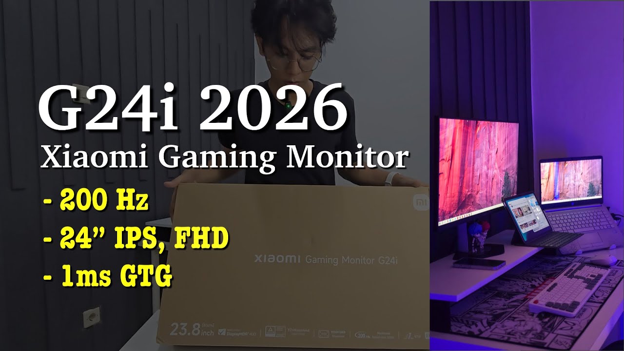 Makeover setup with Xiaomi G24i 2026 Gaming Monitor 24” inch FHD IPS
