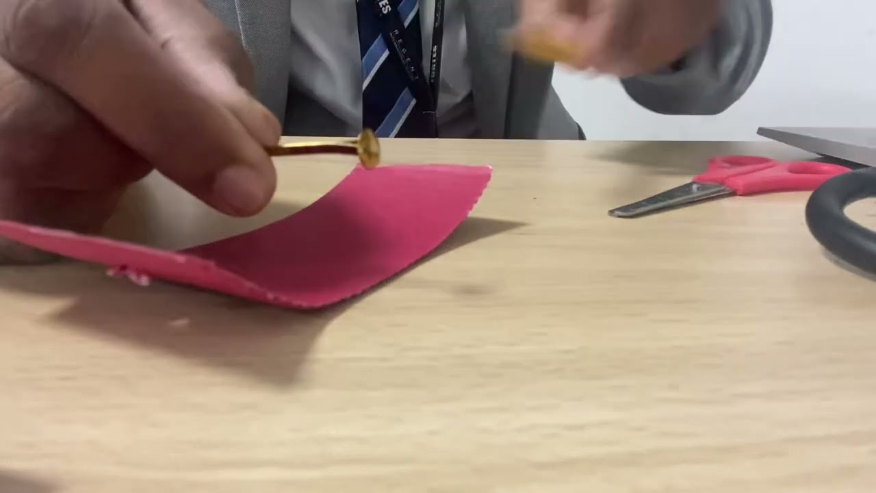 Using split pins for moving parts 