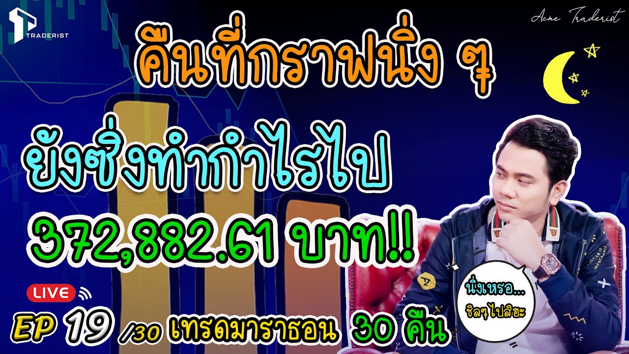 ทำ กราฟ  Update New  “คืนที่กราฟนิ่ง ๆ แต่เรายังซิ่งทำกำไรเข้าพอร์ตไปกว่า 372,882.61 บาท!!” Trade For ACT EP.19/30