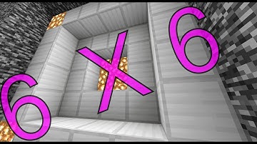 Tutorial: Simple & Compact, Bedrock 6x6 Double Vault Door [Bedrock only]